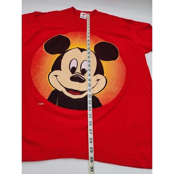 Vintage Disney Mickey Mouse Single Stitch 90s T-Shirt Made in USA Size XL - Picture 8 of 10